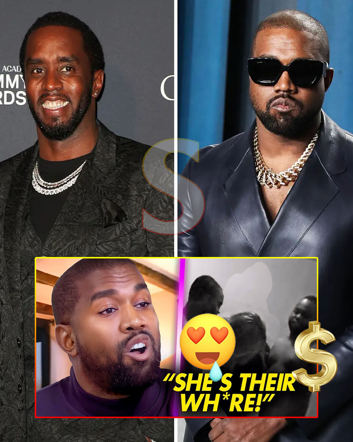 Kanye West Leaks FreakOff Video Between Kim Kardashian, Diddy & Meek ...