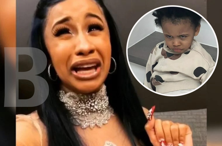 Cardi B Tells Son Wave To Clean Up His Mess After Spilling All Opver ...